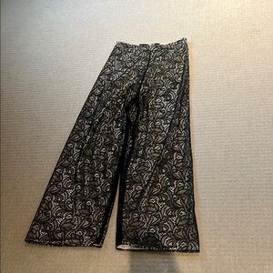 Alice and Olivia  Black Lace Pants